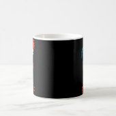 F-caw-f 面白いニワトリ ユーモア 引用 ニワトリ メメ コーヒーマグカップ (中央)