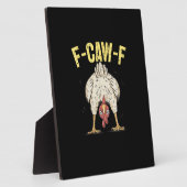 F-Caw-F 面白いニワトリ ユーモア F-Caw-F 名言 キジ フォトプラーク (側面)