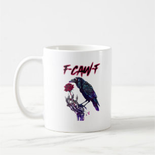 F-Caw-F 面白いワタリガラス ハロウィン コーヒーマグカップ