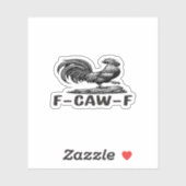 F-Caw-F 面白い言葉遊び 引用ステッカー シール (シート)