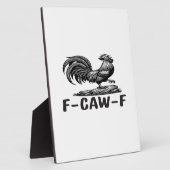 F-Caw-F 面白い言葉遊び 引用ステッカー フォトプラーク (側面)