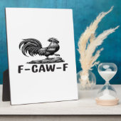 F-Caw-F 面白い言葉遊び 引用ステッカー フォトプラーク (側面)