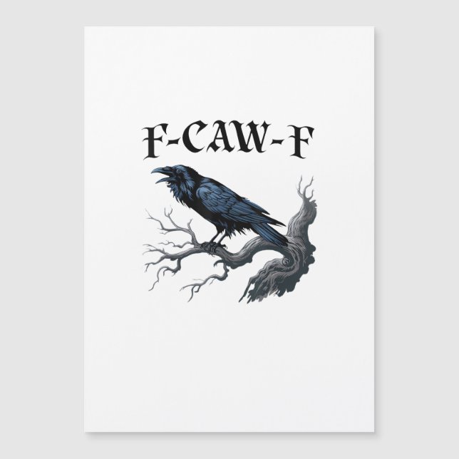 F-Caw-F 面白い鳥のカラス (正面)