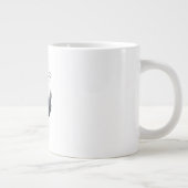 F-Caw-F 面白い鳥のカラス ジャンボコーヒーマグカップ (右)