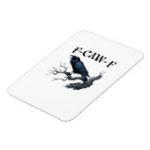 F-Caw-F 面白い鳥のカラス マグネット (左側)