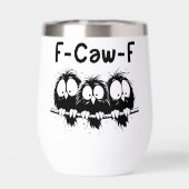 F-Caw-F 面白い鳥の引用ギフト (背面)