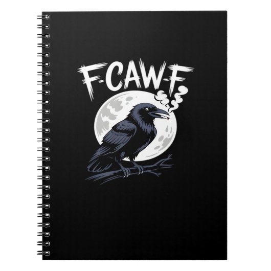F-Caw-F 鳥 クラシック ビンテージ アート ノートブック (正面)