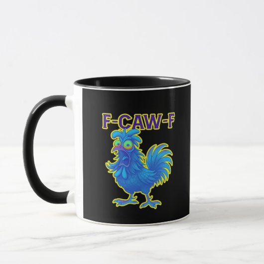 F-Caw-F 鶏 クラシック おしゃれ カジュアル マグカップ (左)