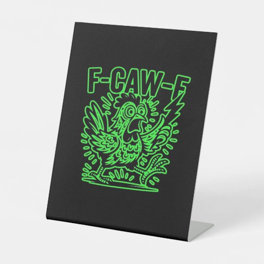 F-Caw-F Attitude Classic Cool Unique 台座サイン (正面)