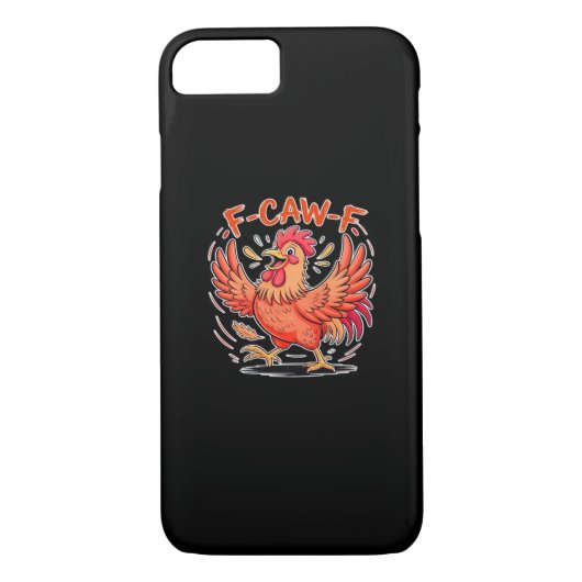 F-Caw-F Attitude Classic Retro Style Case-Mate iPhoneケース (裏面)