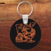 F-Caw-F Attitude Classic Vintage Style キーホルダー (正面)