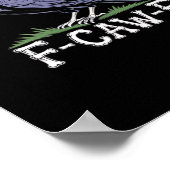 F-Caw-F Bone Text Skull Raven - Gothic Macabre Hum ポスター (角)