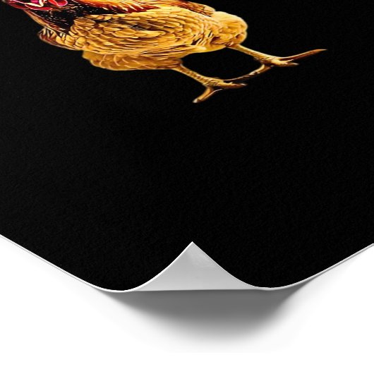 F-Caw-F-Chickenクリエイティブクラシックスタイル ポスター (角)