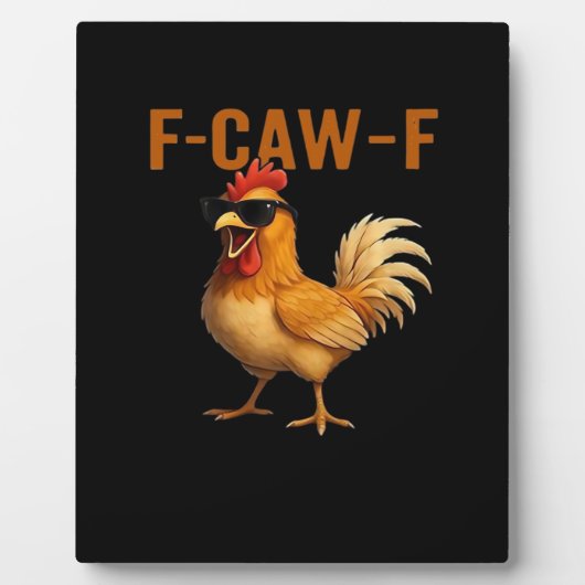 F-Caw-F Chicken Classic Aesthetic Design フォトプラーク (正面)