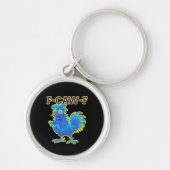 F-Caw-F Chicken Classic Creative Casual キーホルダー (正面)