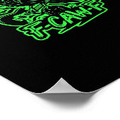 F-Caw-F Chicken Classic Minimal Clean ポスター (角)