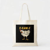 F-Caw-F Chicken Classic Retro Cool トートバッグ (正面)