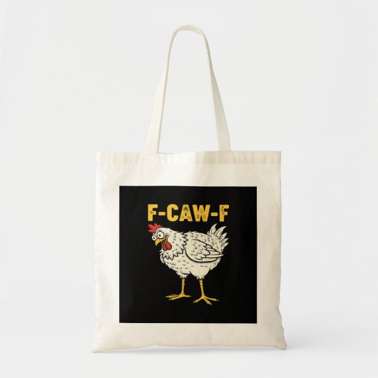 F-Caw-F Chicken Classic Retro Cool トートバッグ (正面)