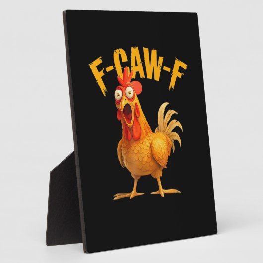 F-Caw-F Chicken Classic Retro Style フォトプラーク (側面)