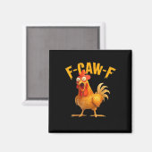 F-Caw-F Chicken Classic Retro Style マグネット (正面/裏面)
