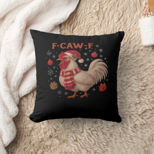 F-Caw-F Chicken Classic Trendy Casual クッション (ブランケット)