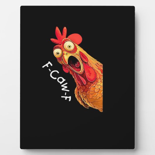 F-Caw-F-Chicken Classic Vintage Graphic フォトプラーク (正面)