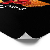 F-Caw-F-Chicken Classic Vintage Graphic ポスター (角)