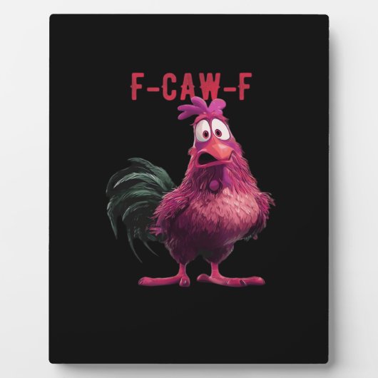 F-Caw-F-Chicken Essential Aesthetic Unique フォトプラーク (正面)