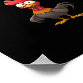 F-Caw-F-Chicken Essential Classic Cool Graphic ポスター (角)