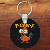 F-Caw-F Chicken Essential Creative Casual キーホルダー (正面)