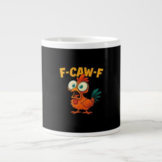 F-Caw-F Chicken Essential Creative Casual ジャンボコーヒーマグカップ (正面)
