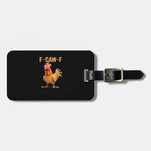 F-Caw-F-Chicken Essential Creative Casual ラゲッジタグ (正面横)