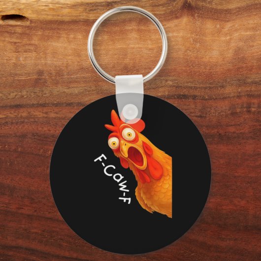 F-Caw-F Chicken Essential Minimal Clean キーホルダー (正面)