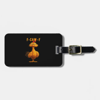 F-Caw-F-Chicken Essential Minimal Clean ラゲッジタグ