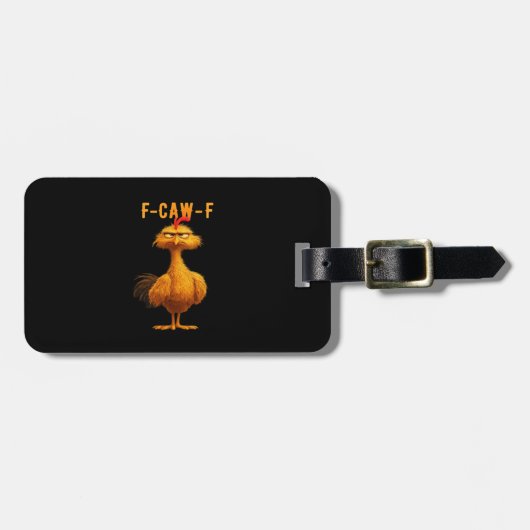 F-Caw-F-Chicken Essential Minimal Clean ラゲッジタグ (正面横)