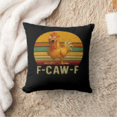 F-Caw-F Chicken Essential Retro Classic クッション (ブランケット)