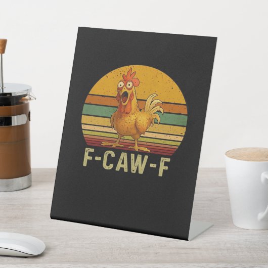 F-Caw-F Chicken Essential Retro Classic 台座サイン (インサイチュ)