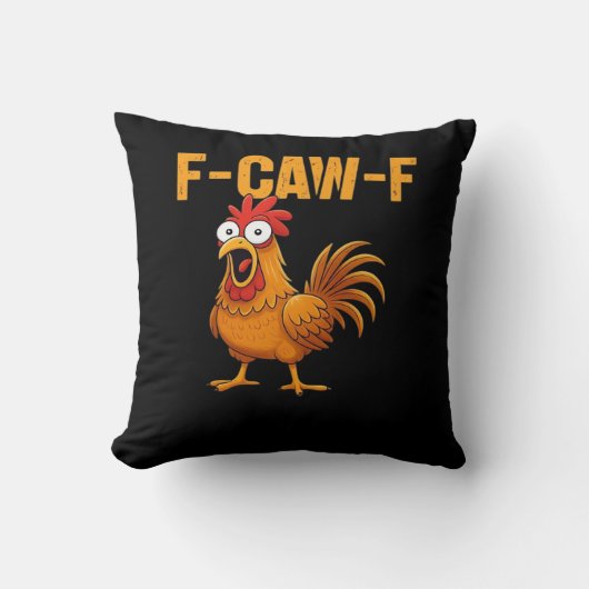 F-Caw-F-Chicken Essential Simple Design クッション (正面)