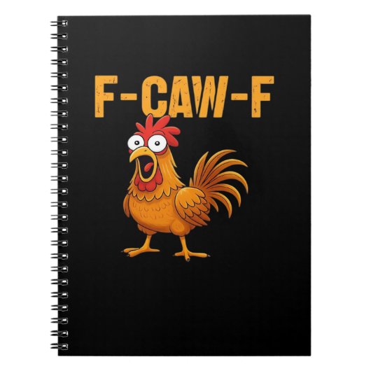 F-Caw-F-Chicken Essential Simple Design ノートブック (正面)