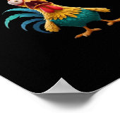 F-Caw-F Chicken F-Caw-F Chicken Classic Cool Uniqu ポスター (角)