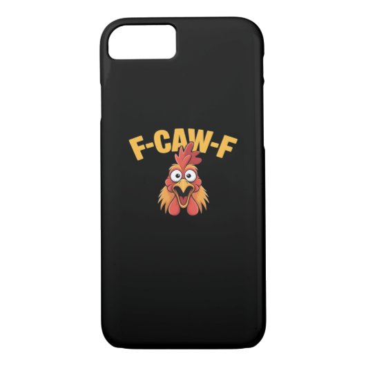 F-Caw-F Chicken Funny Chicken Creative Graphic Case-Mate iPhoneケース (裏面)
