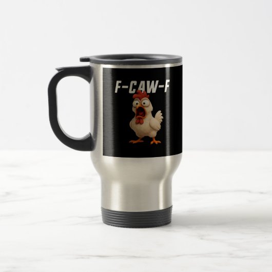 F-Caw-F Chicken Funny Chicken F-Caw-F Gear Creativ トラベルマグ (左)
