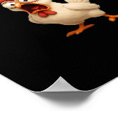 F-Caw-F Chicken Funny Chicken F-Caw-F Gear Creativ ポスター (角)