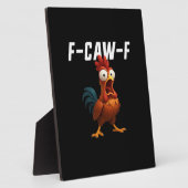F-Caw-F Chicken Funny Chicken F-Caw-F Gear Retro C フォトプラーク (側面)