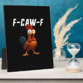 F-Caw-F Chicken Funny Chicken F-Caw-F Gear Retro C フォトプラーク (側面)