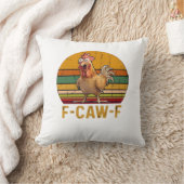 F-Caw-F Chicken Humor Essential Minimal Clean クッション (ブランケット)