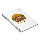 F-Caw-F Chicken Humor Essential Minimal Clean ノートブック (右側)