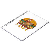 F-Caw-F Chicken Humor Essential Minimal Clean ノートブック (左側)