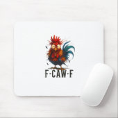 F-Caw-F Chicken Rooster Funny Meme マウスパッド (マウス)