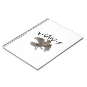 F-Caw-F Classic Aesthetic Casual ノートブック (左側)